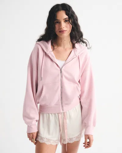 Abercrombie & Fitch Sunday Hooded Full-zip In Purple