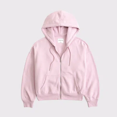 Abercrombie & Fitch Sunday Hooded Full-zip In Purple