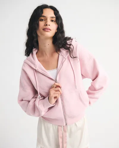 Abercrombie & Fitch Sunday Hooded Full-zip In Purple