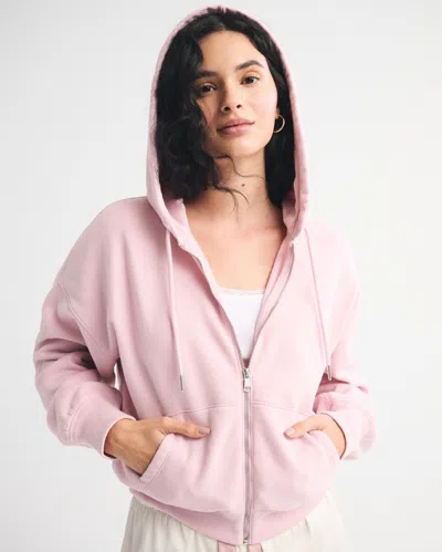 Abercrombie & Fitch Sunday Hooded Full-zip In Purple