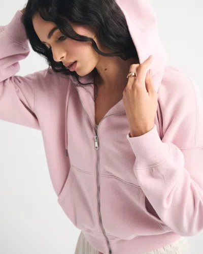 Abercrombie & Fitch Sunday Hooded Full-zip In Purple