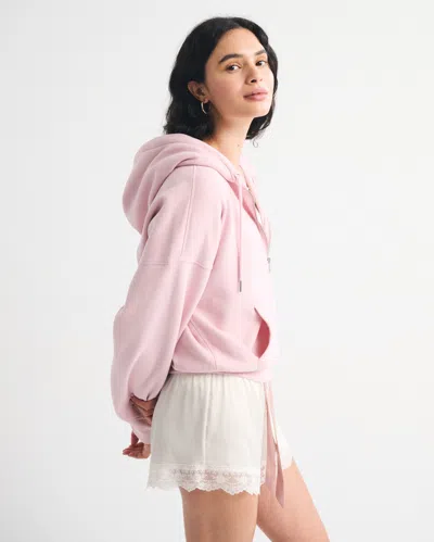 Abercrombie & Fitch Sunday Hooded Full-zip In Purple