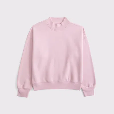 Abercrombie & Fitch Sunday Mockneck Crew In Purple