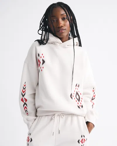 Abercrombie & Fitch Sunday Hoodie In White