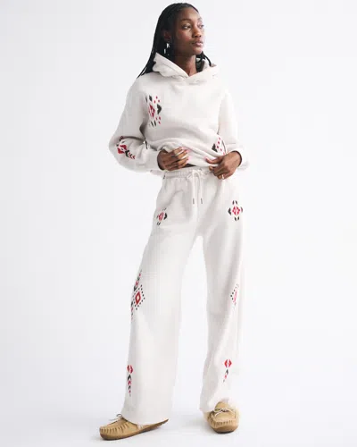 Abercrombie & Fitch Sunday Hoodie In White