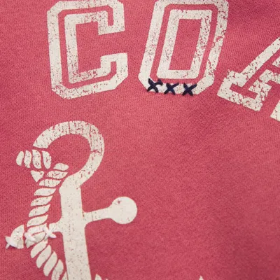 Abercrombie & Fitch Graphic Raglan Classic Sunday Crew In Gray