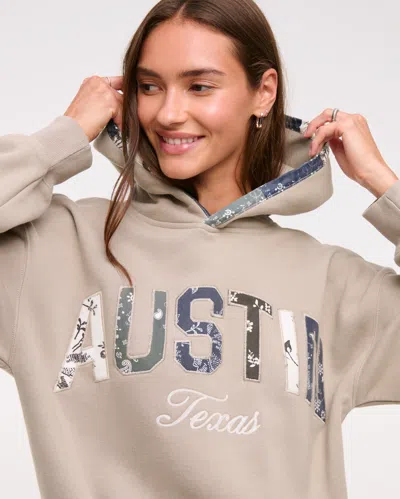 Abercrombie & Fitch Texas Sunday Hoodie In Gold