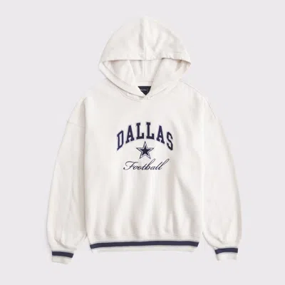 Abercrombie & Fitch Dallas Cowboys Sunday Hoodie In White