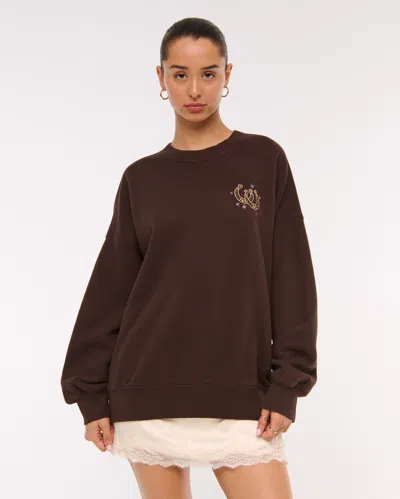 Abercrombie & Fitch Western Sunday Crew In Brown