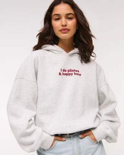 Abercrombie & Fitch Sunday Hoodie In White