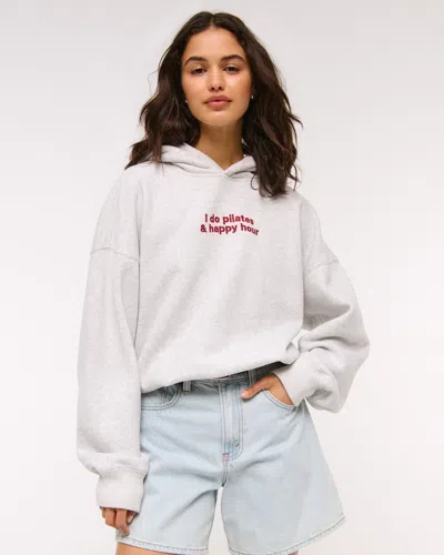 Abercrombie & Fitch Sunday Hoodie In White