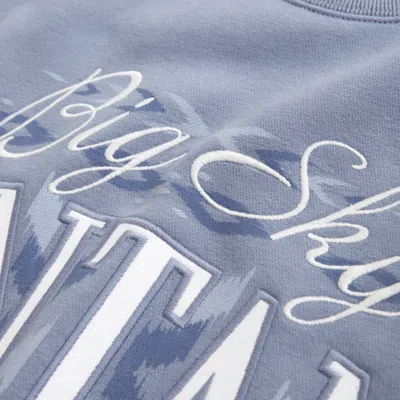 Abercrombie & Fitch Montana Oversized Sunday Crew In Blue