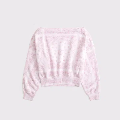 Abercrombie & Fitch Sunday Slash Top In Pink