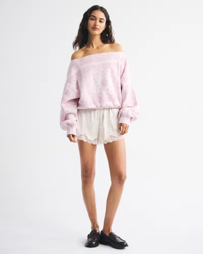 Abercrombie & Fitch Sunday Slash Top In Pink