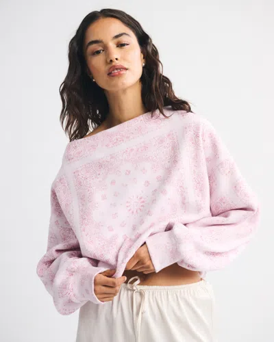 Abercrombie & Fitch Sunday Slash Top In Pink