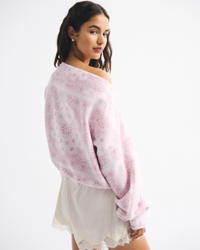 Abercrombie & Fitch Sunday Slash Top In Pink