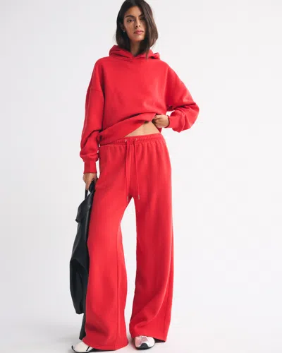 Abercrombie & Fitch Sunday Hoodie In Red