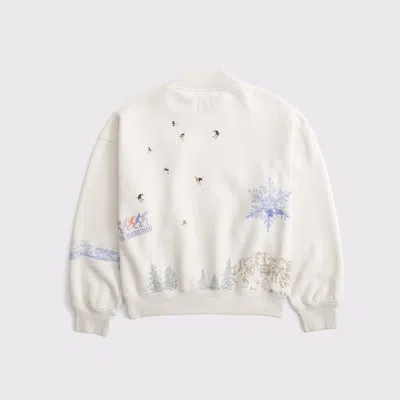 Abercrombie & Fitch Sunday Mockneck Crew In Brown