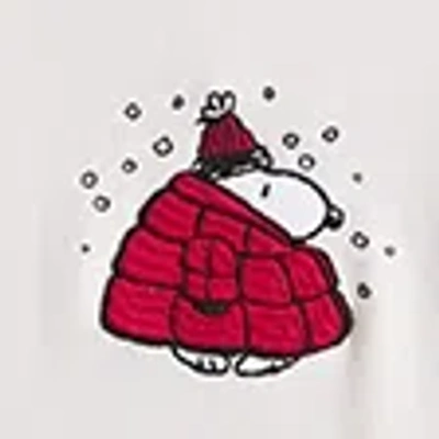 Abercrombie & Fitch Snoopy Sunday Hoodie In Neutral