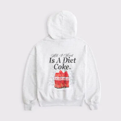 Abercrombie & Fitch Diet Coke Sunday Hoodie In Gray