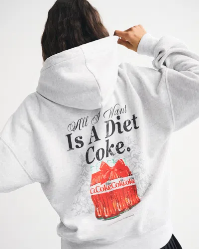 Abercrombie & Fitch Diet Coke Sunday Hoodie In Gray
