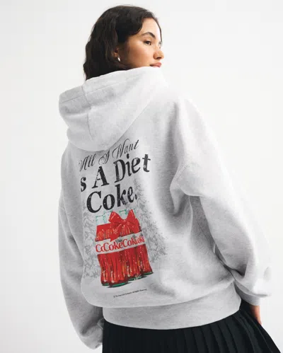 Abercrombie & Fitch Diet Coke Sunday Hoodie In Gray