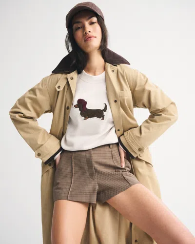 Abercrombie & Fitch Dog  Sunday Crew In Neutral