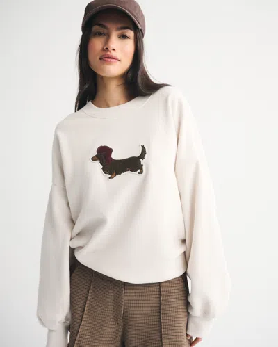 Abercrombie & Fitch Dog  Sunday Crew In Neutral