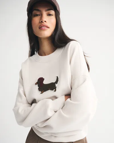 Abercrombie & Fitch Dog  Sunday Crew In Neutral