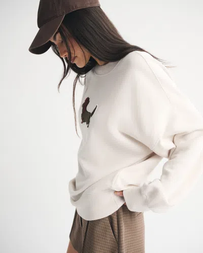 Abercrombie & Fitch Dog  Sunday Crew In Neutral