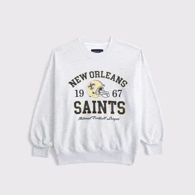 Abercrombie & Fitch New Orleans Saints  Sunday Crew In White