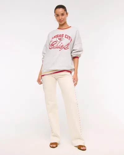 Abercrombie & Fitch Kansas City Chiefs  Sunday Crew In White