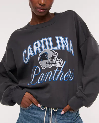 Abercrombie & Fitch Carolina Panthers  Sunday Crew In Gray