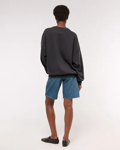 Abercrombie & Fitch Carolina Panthers  Sunday Crew In Gray