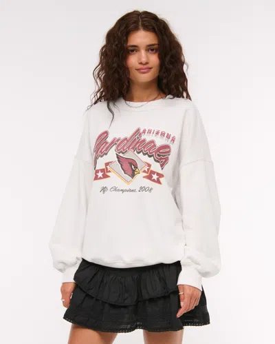 Abercrombie & Fitch Arizona Cardinals  Sunday Crew In White