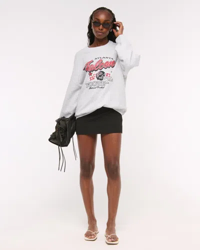 Abercrombie & Fitch Atlanta Falcons  Sunday Crew In White