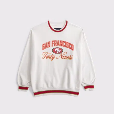 Abercrombie & Fitch San Francisco 49ers  Sunday Crew In White
