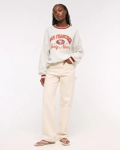 Abercrombie & Fitch San Francisco 49ers  Sunday Crew In White
