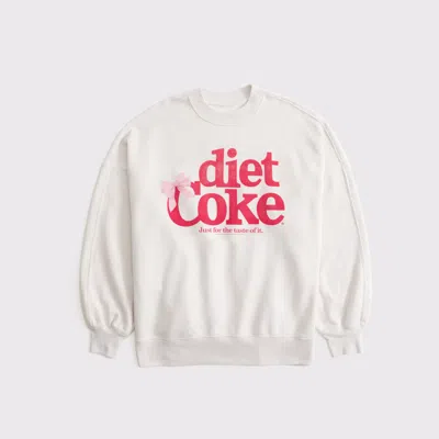 Abercrombie & Fitch Diet Coke Graphic Oversized Sunday Crew In Neutral