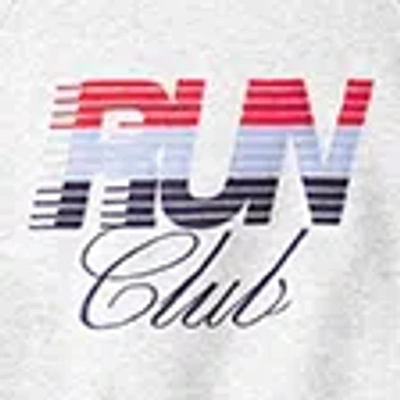 Abercrombie & Fitch Run Club Graphic Crew In Gray