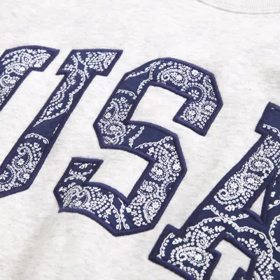 Abercrombie & Fitch Usa Oversized Sunday Crew In Gray