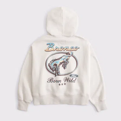 Abercrombie & Fitch Ford Graphic Sunday Hoodie In Sand