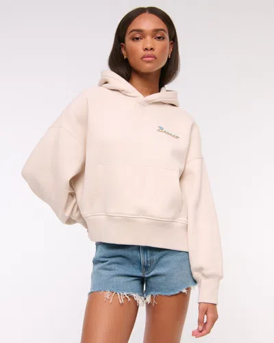 Abercrombie & Fitch Ford Graphic Sunday Hoodie In Sand