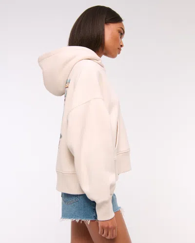 Abercrombie & Fitch Ford Graphic Sunday Hoodie In Sand
