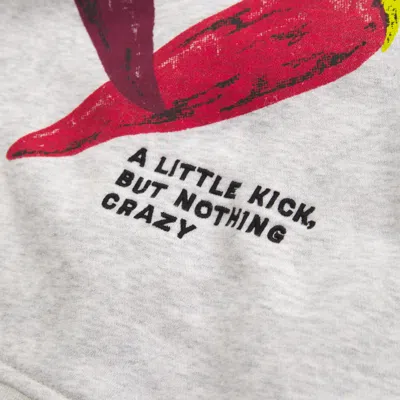 Abercrombie & Fitch Spicy Graphic Hoodie In Gray