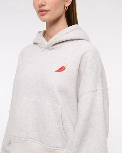 Abercrombie & Fitch Spicy Graphic Hoodie In Gray