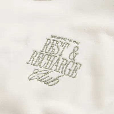 Abercrombie & Fitch Rest & Recharge Classic Sunday Crew In Neutral