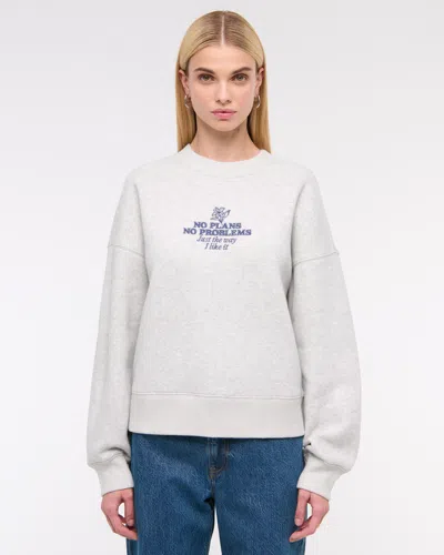 Abercrombie & Fitch No Plans Classic Sunday Crew In Brown