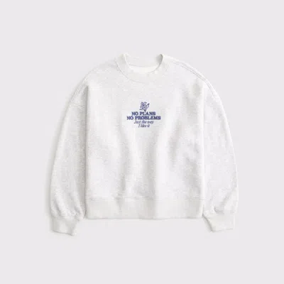 Abercrombie & Fitch No Plans Classic Sunday Crew In Brown