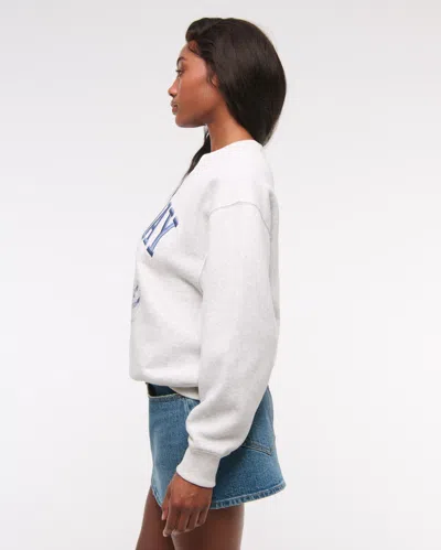 Abercrombie & Fitch Good Day Graphic Sunday Crew In Blue